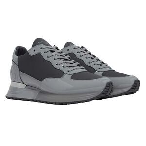 Mallet Mens Popham Suede Sneakers / Gray/Black